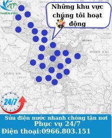 bản đồ hoạt động suadiennuocnhanh.vn